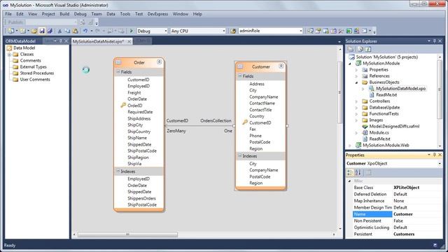 XAF: Create an Application Based on an Existing XPO Database смотреть онлайн