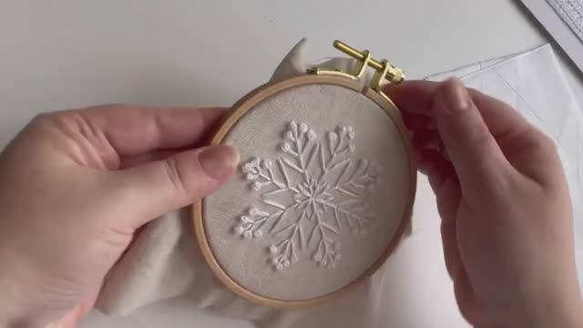 Как оформить готовую вышивку в пяльцах смотреть онлайн