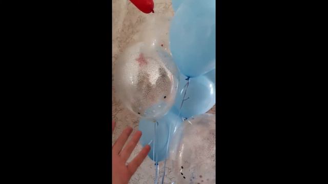 Шары на гендер-пати. Какой выбрали гендер-шар. смотреть онлайн