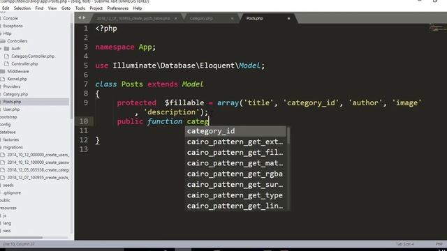 Laravel 5.7 mini project create Post table model controller in hindi urdu part 10 смотреть онлайн