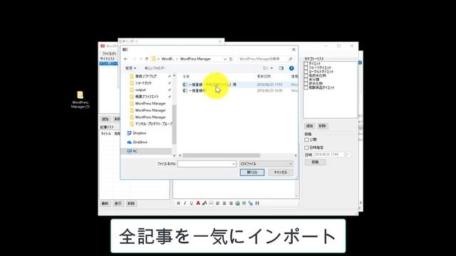 ワードプレス管理・大量記事一括投稿ツール　Wordpress Manager（ワードプレス・マネージャー）プロモーションビデオ смотреть онлайн