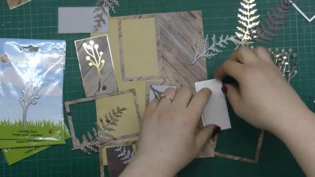 Создаём фон в альбом с помощью вырубки ножами LadyBug. Совместный Проект, этап 1. смотреть онлайн