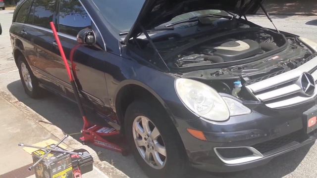 Attempting To Change The Starter On The Mercedes R350