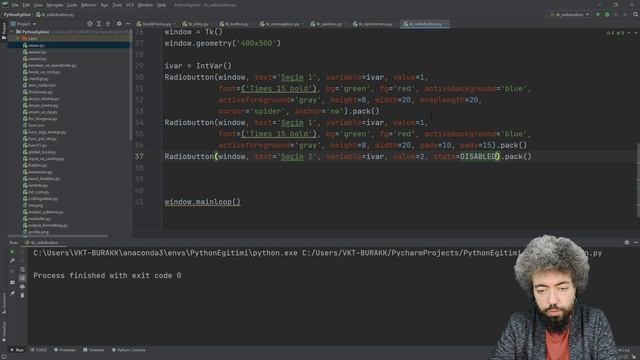 PYTHON Eğitimi 44 - Tkinter(GUI) Radiobutton смотреть онлайн