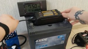 Заряжаем необслуживаемый АКБ зарядником GT-SC4E