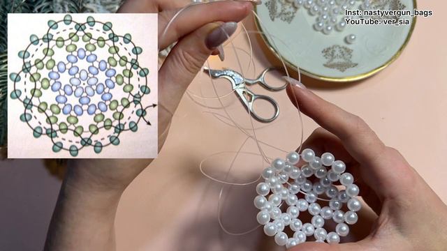 Шарик из бусин - новогоднее украшение, декор (кулька з намистин, новорічний декор, beaded decor) смотреть онлайн