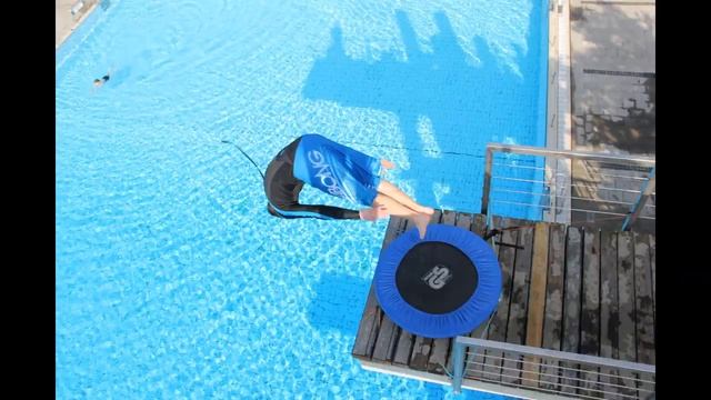 Trampoline-Diving Splashdiving X-Diving & gymnastics with highdiving смотреть онлайн