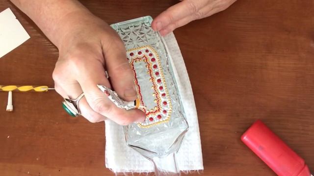 950. Точечная роспись бутылки. От скуки на все руки! Dot Painting Glass Bottle.