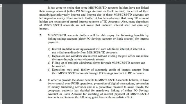 Postoffice saving scheme new update, MIS/SCSS/TD saving scheme new update-2022, Link saving account смотреть онлайн