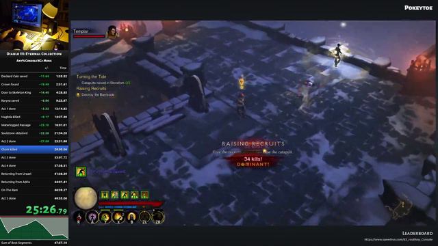 Diablo III: Eternal Collection - Any% Console NG+ Monk Speedrun in 48:57 смотреть онлайн