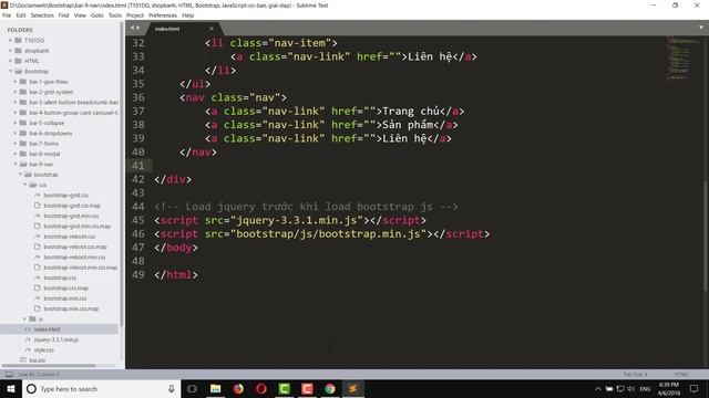Bài 9: Navs - Tạo thanh menu trong Bootstrap смотреть онлайн