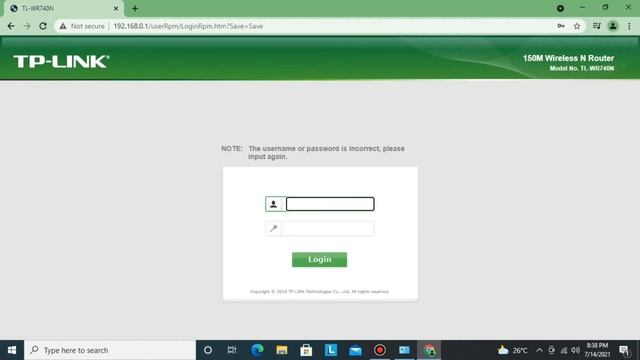 How To Reset Admin Password Of Tp Link Router TL-WR740N