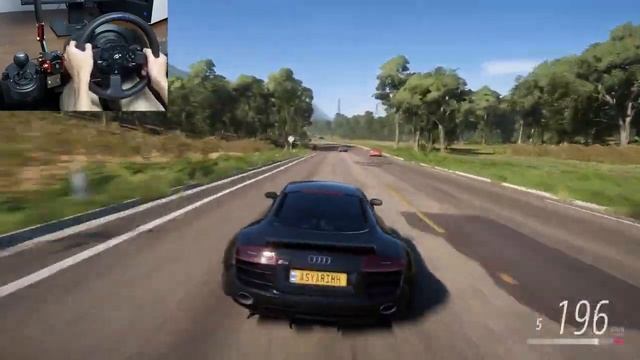 Rebuilding Audi R8 Coupe V10 Plus 5.2 FSI - Forza Horizon 5 | Thrustmaster T300RS Gameplay смотреть онлайн
