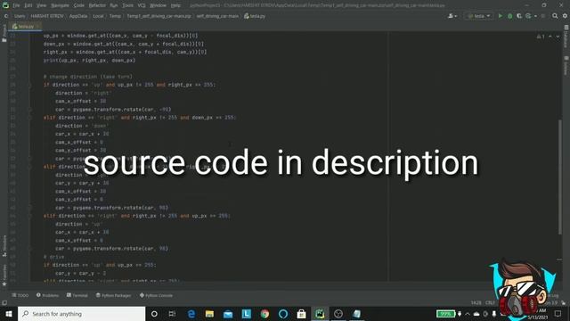 Don't Buy Tesla, Build Your Own | Virtual Self-Driving Car | Python Project | CODING WITH FRENZY смотреть онлайн