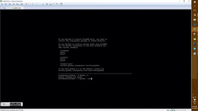 Ansible install for freeBSD смотреть онлайн