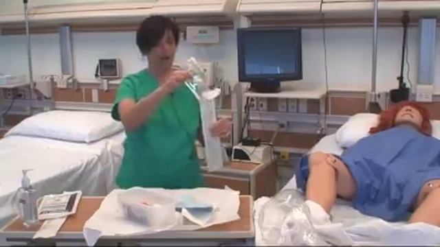 Urinary catheter tray set up & Female Catheterization смотреть онлайн