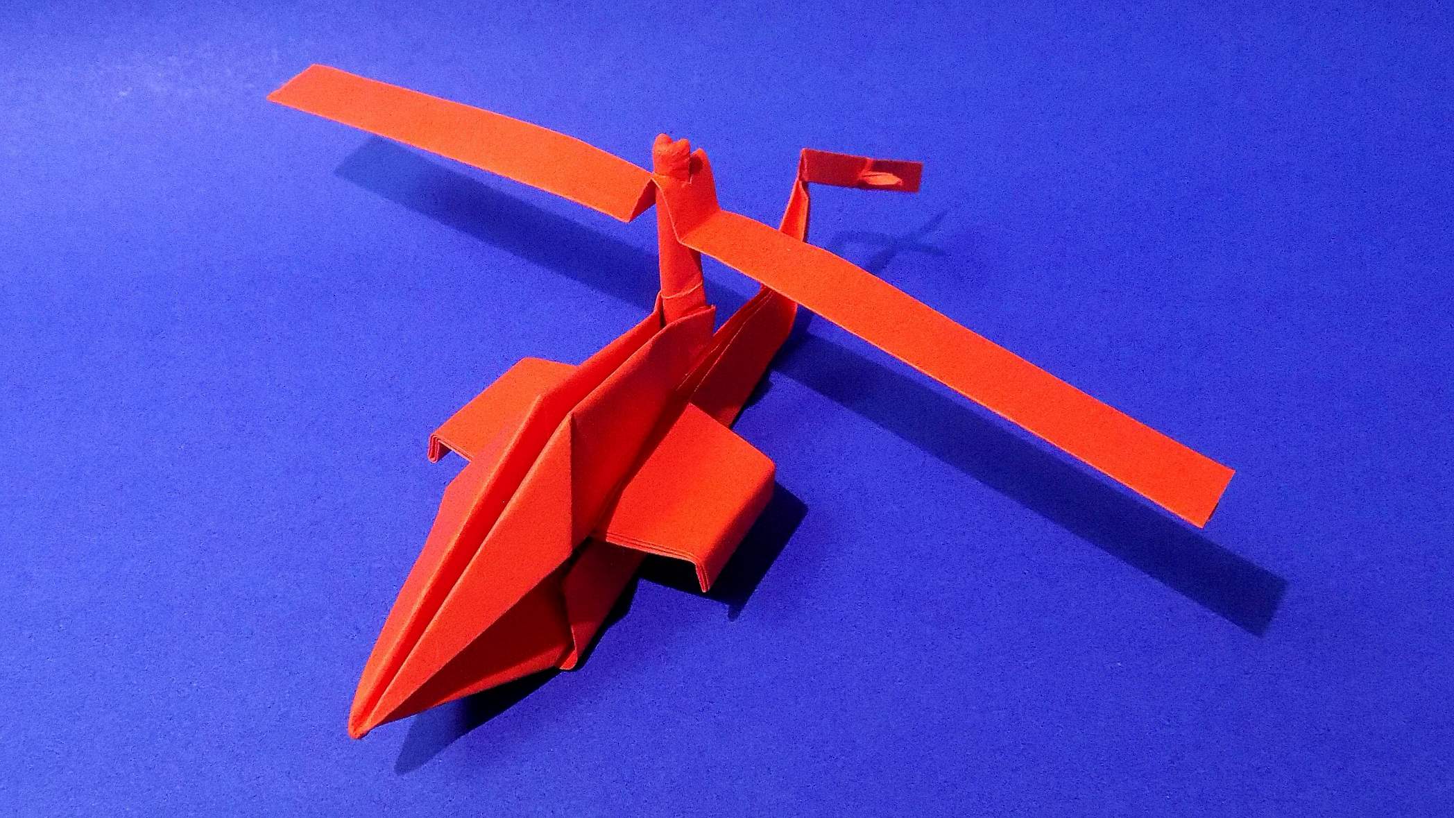 Как сделать вертолет из бумаги. Оригами вертолет. How to make a Paper Helicopter смотреть онлайн