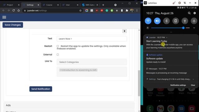 30. Mobile App Settings Part 4: Sending Notifications to users смотреть онлайн