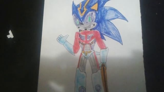 Drawing of Sonic The hedgehog as Optimus Prime from Transformers Animated ( Darkbox ) смотреть онлайн