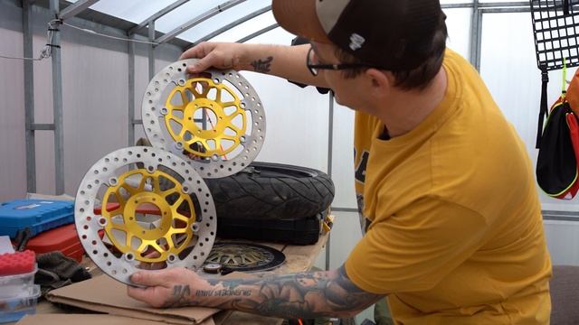 Купил КИТАЙСКИЕ тормозные диски и МОТОРЕЗИНУ. Honda CBR 600 смотреть онлайн