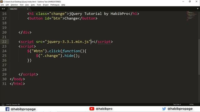 jQuery Introduction | How to use jQuery | jQuery CDN | jQuery Bangla Tutorial Part-01| by HABIB PRO смотреть онлайн