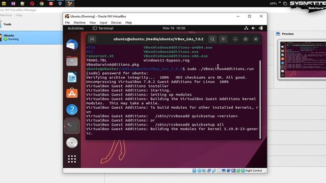How to Install Ubuntu 22.10 on VirtualBox 7.0 | SYSNETTECH Solutions смотреть онлайн