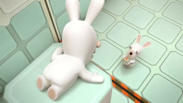 Les Lapins Crétins Invasion - Expérience lapin : La Plate-forme (EP. 34) смотреть онлайн
