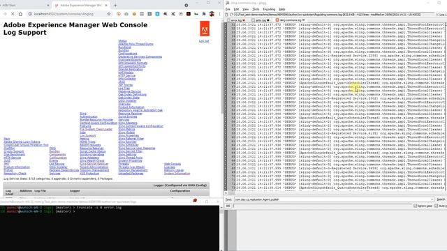 AEM logging - remove logs by java classpath смотреть онлайн