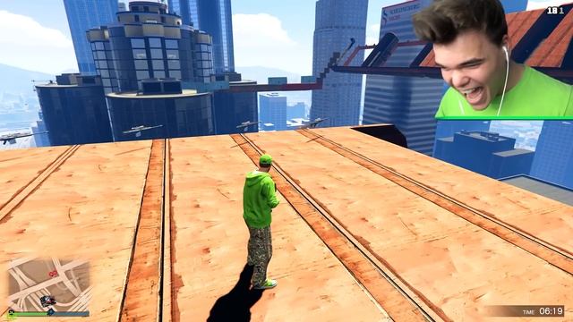 DODGE THE FALLING PLANES! (GTA 5 Funny Moments) смотреть онлайн