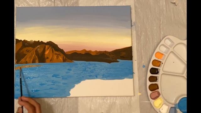 How To Paint The Golden Gate Bridge Step by Step (Read Description) #golden gate bridge painting смотреть онлайн