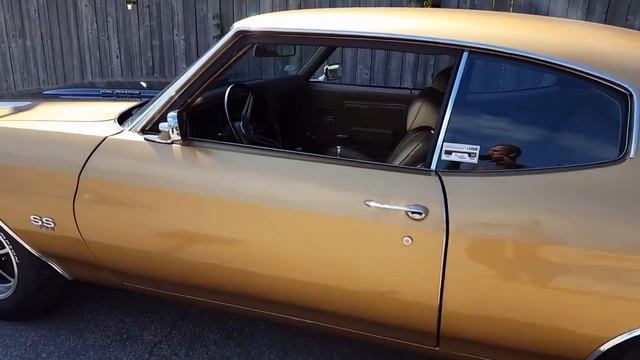 CAMMED 1970 CHEVELLE SS 454 RARE AUTUMN GOLD смотреть онлайн