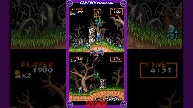 Super Ghouls 'n Ghosts - Versions Comparison/Snes vs Gba#Shorts смотреть онлайн
