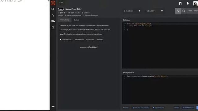 Code Wars Javascript Tutorial Square Every Digit смотреть онлайн