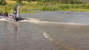 испытываем самодельную аэролодку