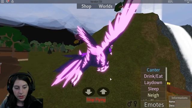 ROBLOX HORSE WORLD HIPPOGRIFF with WINGS! * New Horse! * Adult vs Foal + Fjord смотреть онлайн