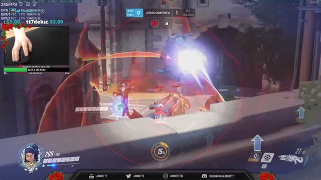 WIDOW CARRIED YOU ALL - Aimbottz Overwatch Widowmaker Gameplay смотреть онлайн