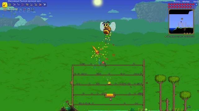 Прохождение Terraria 1.3 -6- Мозг и Королева пчел смотреть онлайн
