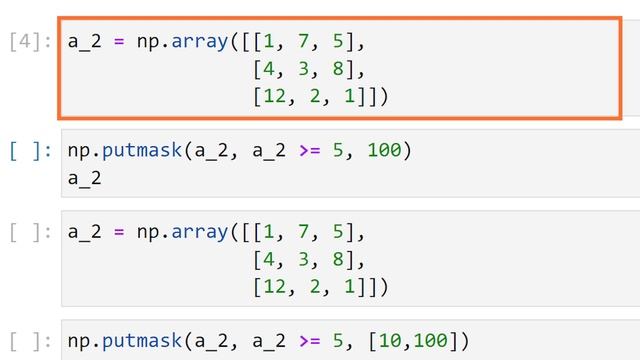 【毎日Python】Pythonで配列の値を条件を指定して置換する方法｜numpy.putmask смотреть онлайн