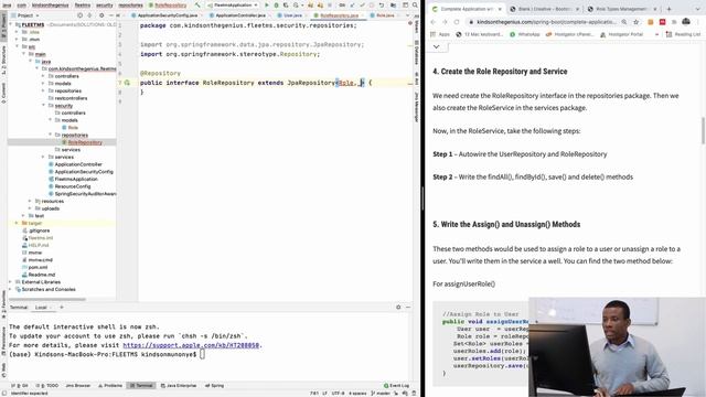 47 - Role-based Authorization with Spring Security - Part 1 смотреть онлайн