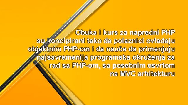 Kursevi za napredni PHP смотреть онлайн