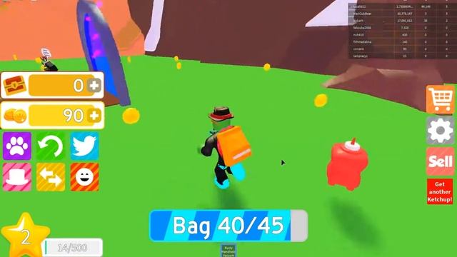 Собираем монеты пылесосом в Roblox смотреть онлайн