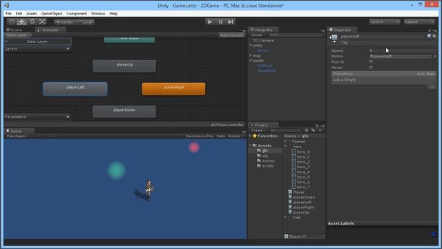Создаем игру на Unity #12 - Состояния Анимации смотреть онлайн