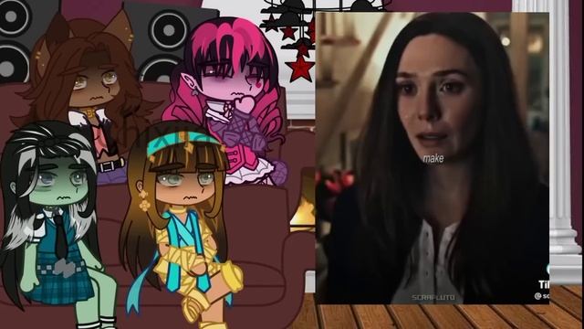 Monster high react to Scarlett witch as the new transfer student || Part 1/? || A bit of Angst || смотреть онлайн