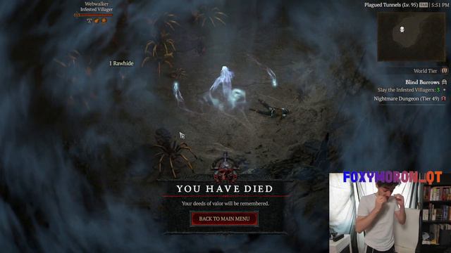 Diablo 4 - Level 99 Hardcore Death - Breaks keyboard смотреть онлайн