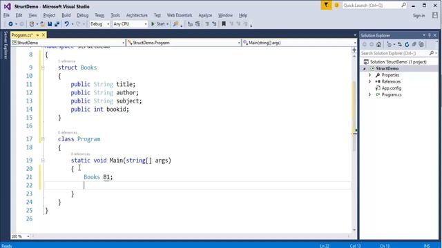 C# Beginner To Advanced - Lesson 13 - Structure