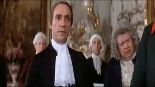 Mozart ridiculiza a Salieri