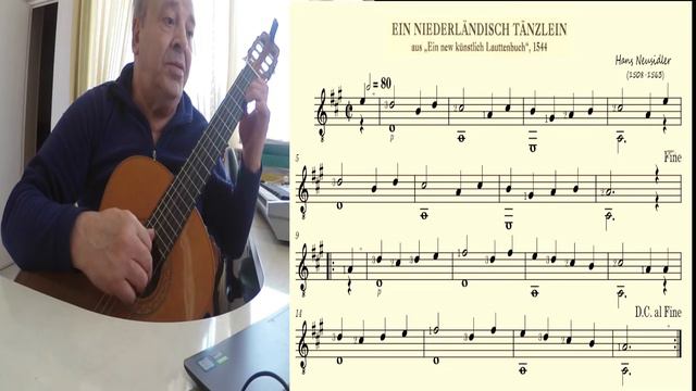 "Ein Niedederlandisch Tanzlein" - Hans Neusidler (1508-1563) смотреть онлайн
