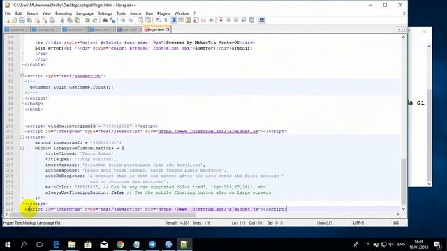 Tutorial Menambah Fitur Live Chat di Hotspot Mikrotik (Telegram) смотреть онлайн