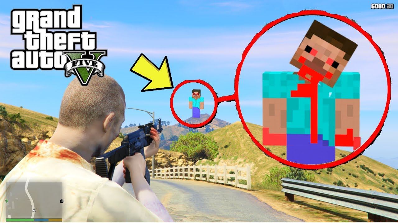 Я Нашел СТИВ МАЙНКРАФТ в ГТА 5 / GTA 5 Minecraft Steve смотреть онлайн