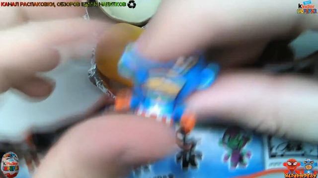 Распаковка и Обзор Еды Шоколадное Яйцо "KINDER SURPRISE" MARVEL "КИНДЕР СЮРПРИЗ" МАРВЕЛ, 20 г. смотреть онлайн